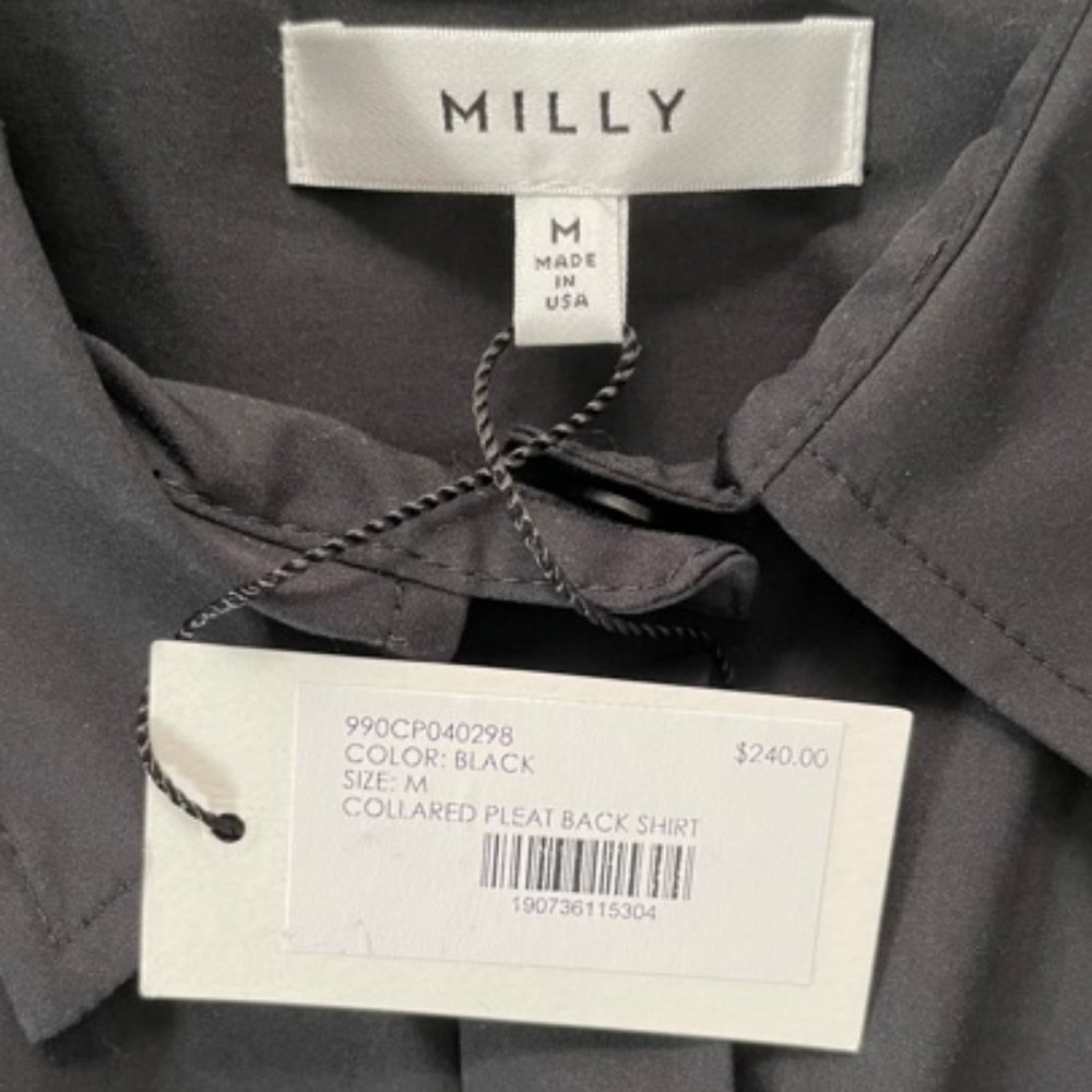 Milly Pleated High-Low Sleeveless Top NWT - Picture 4 of 7